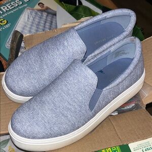 Lane Bryant Blue Slip-On Flats